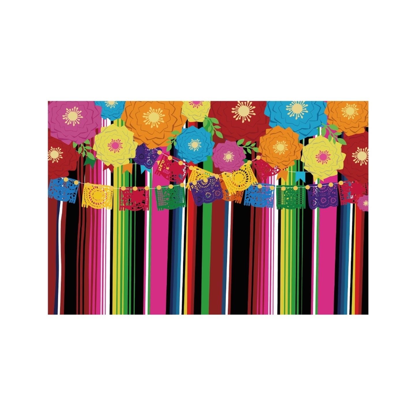 4" x 6" Backdrop Flowers