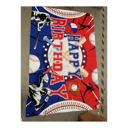 4" x 6" Backdrop Baseball