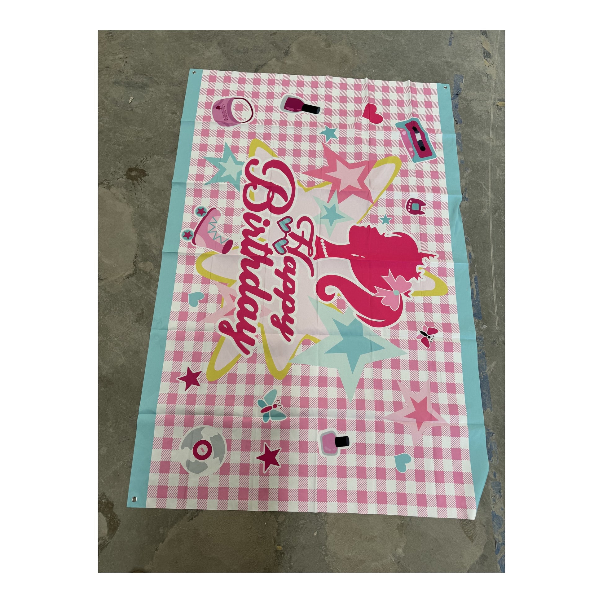 4" x 6" Backdrop Happy Birthday Pretty Girl