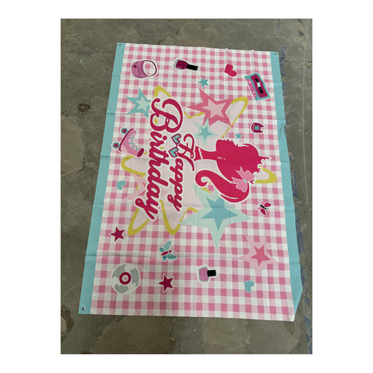 4" x 6" Backdrop Happy Birthday Pretty Girl