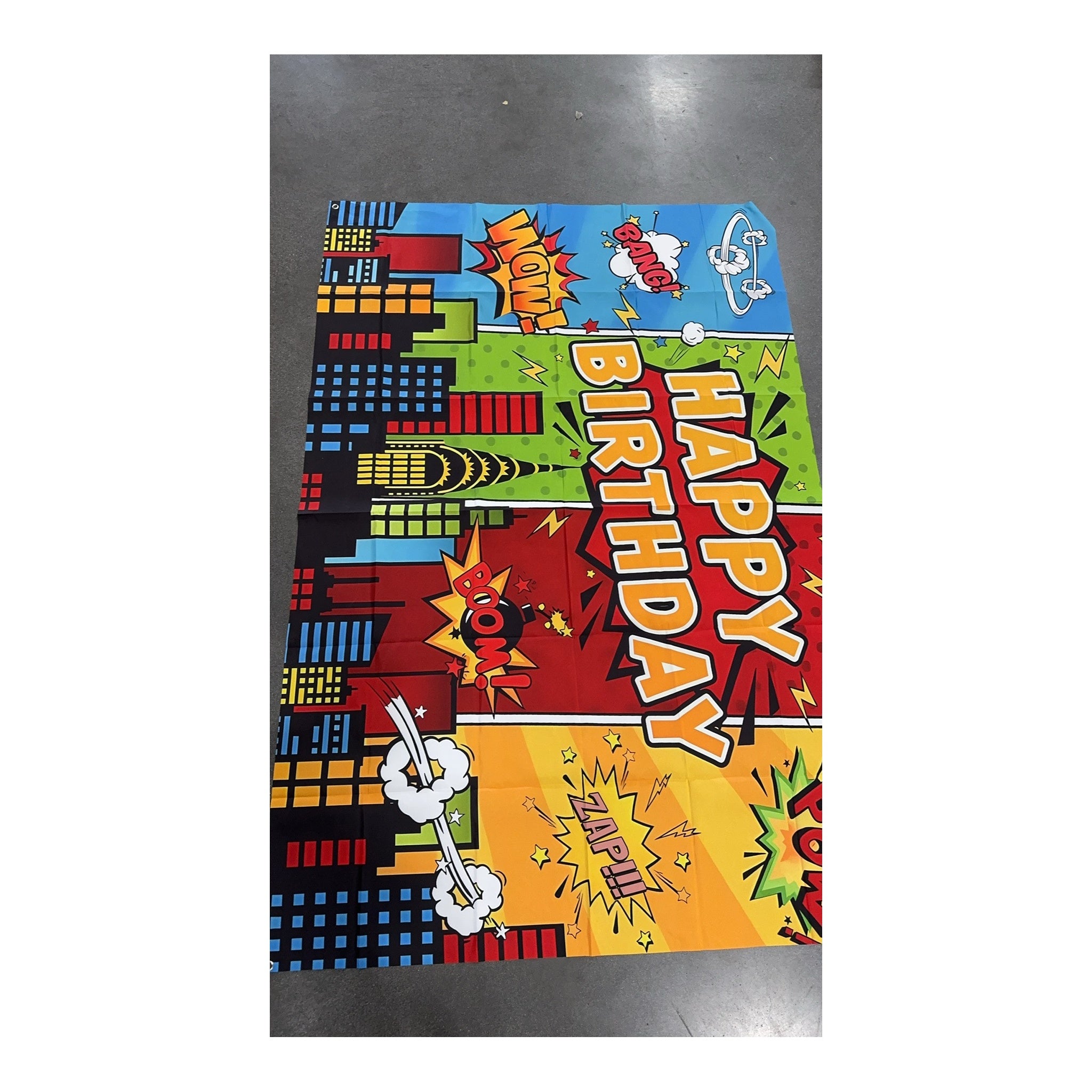 Vinyl Backdrop Hero Boom