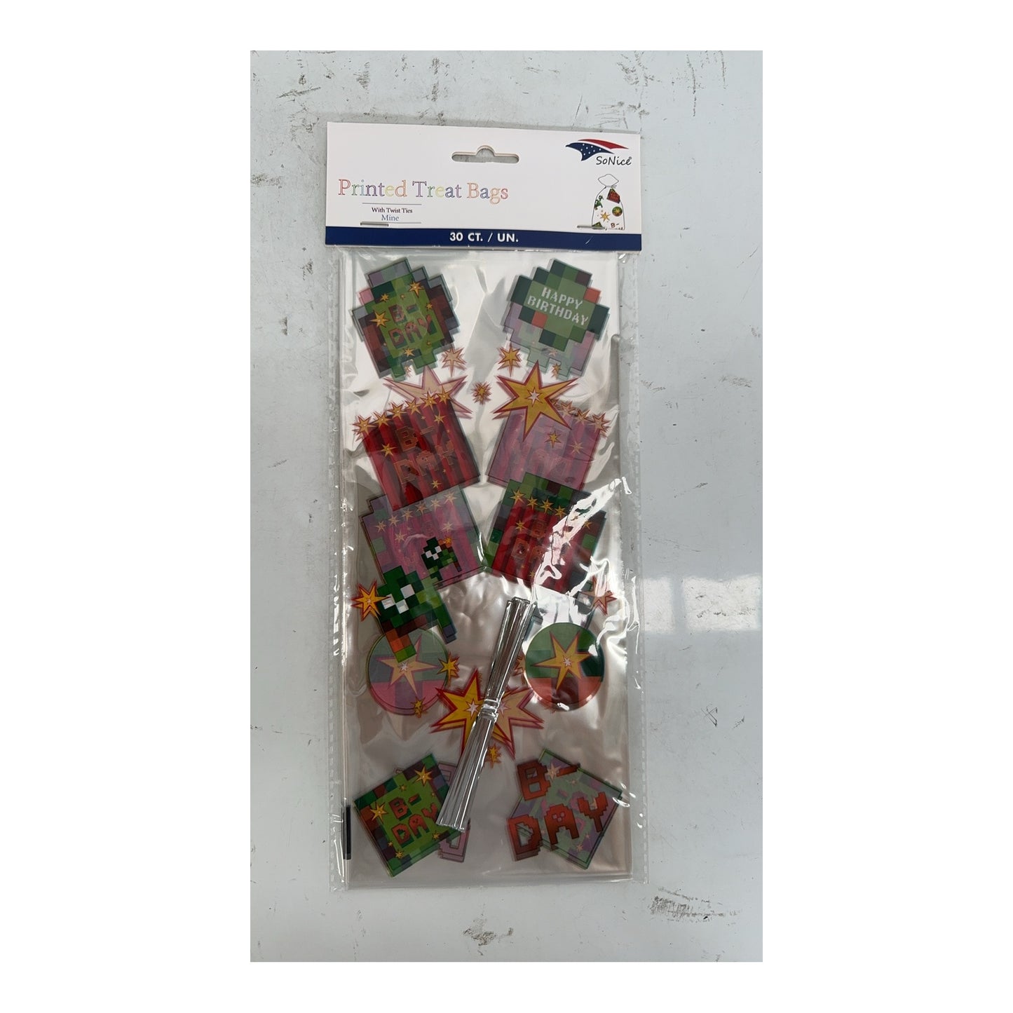 Cellophane bags 30 ct Mining Game 240Pk/Cs