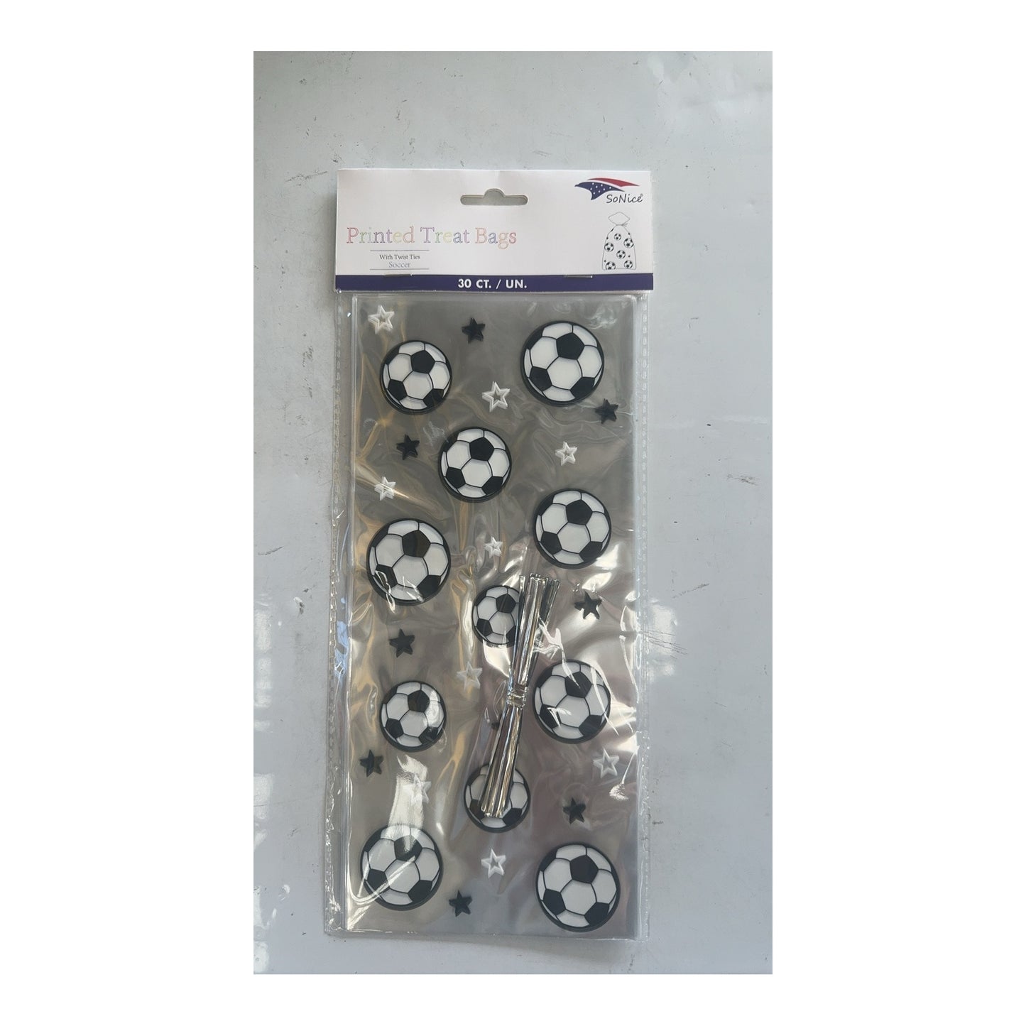 Cellophane bags 30 ct Soccer 240Pk/Cs