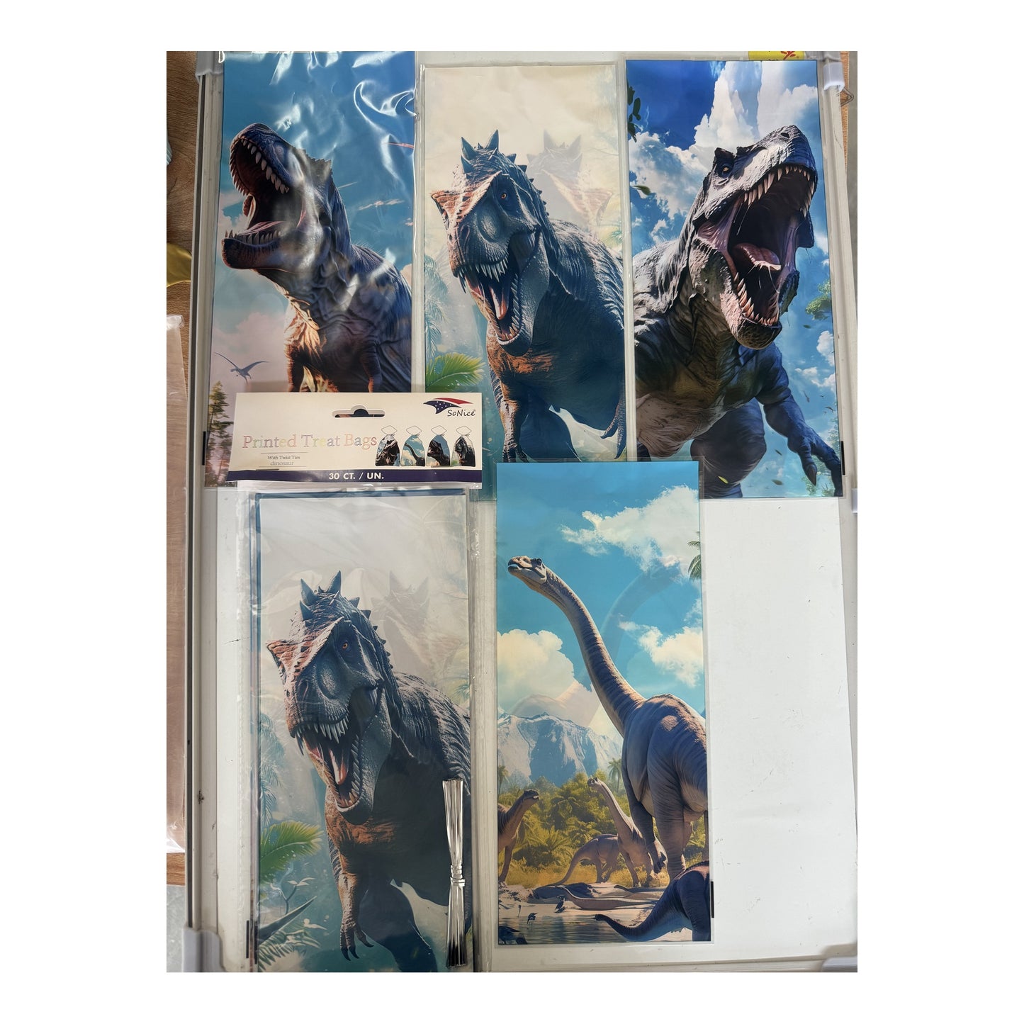 Cellophane bags 30 ct Dino 240Pk/Cs