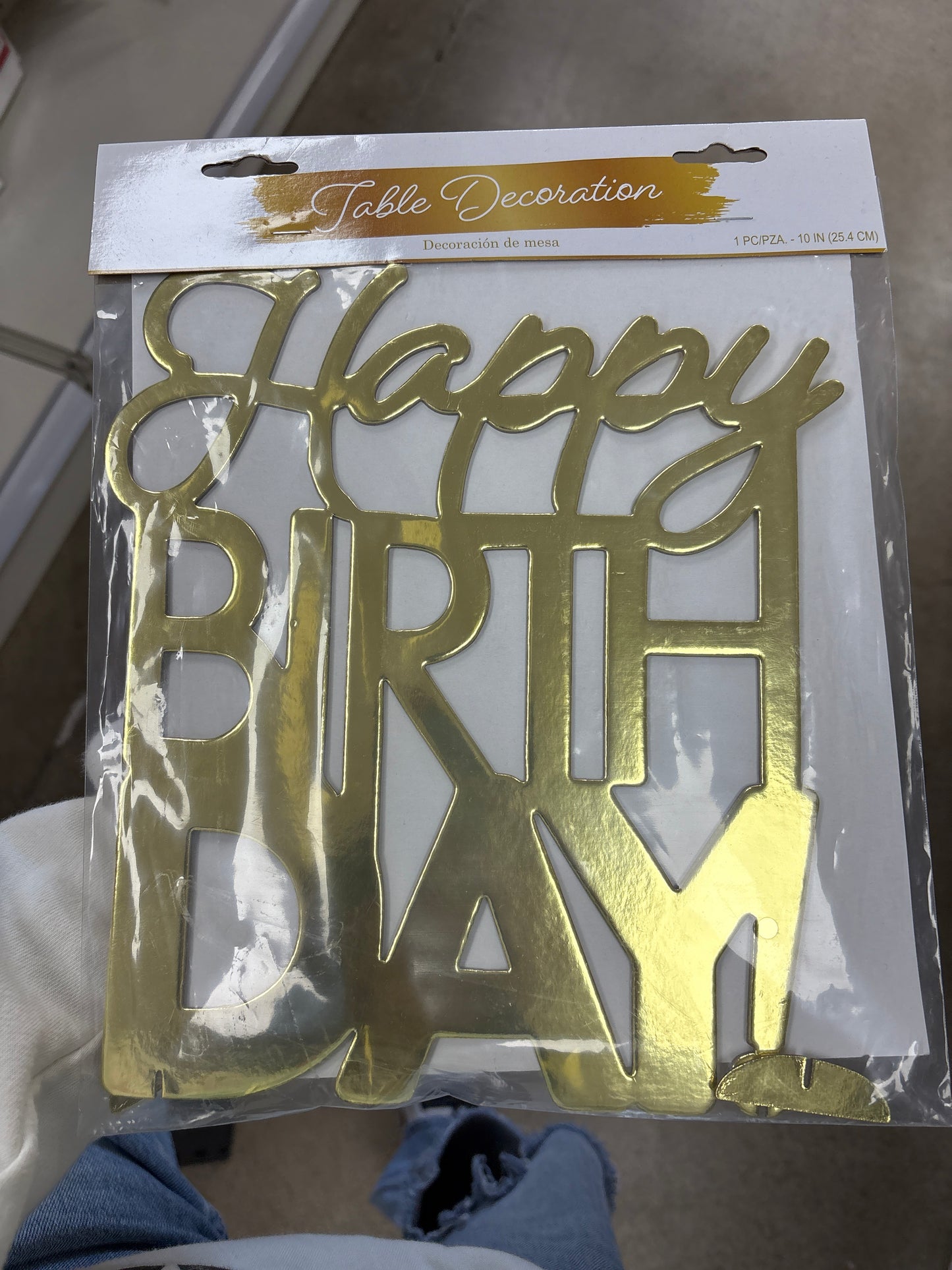 Foil Centerpiece Golden Age Birthday