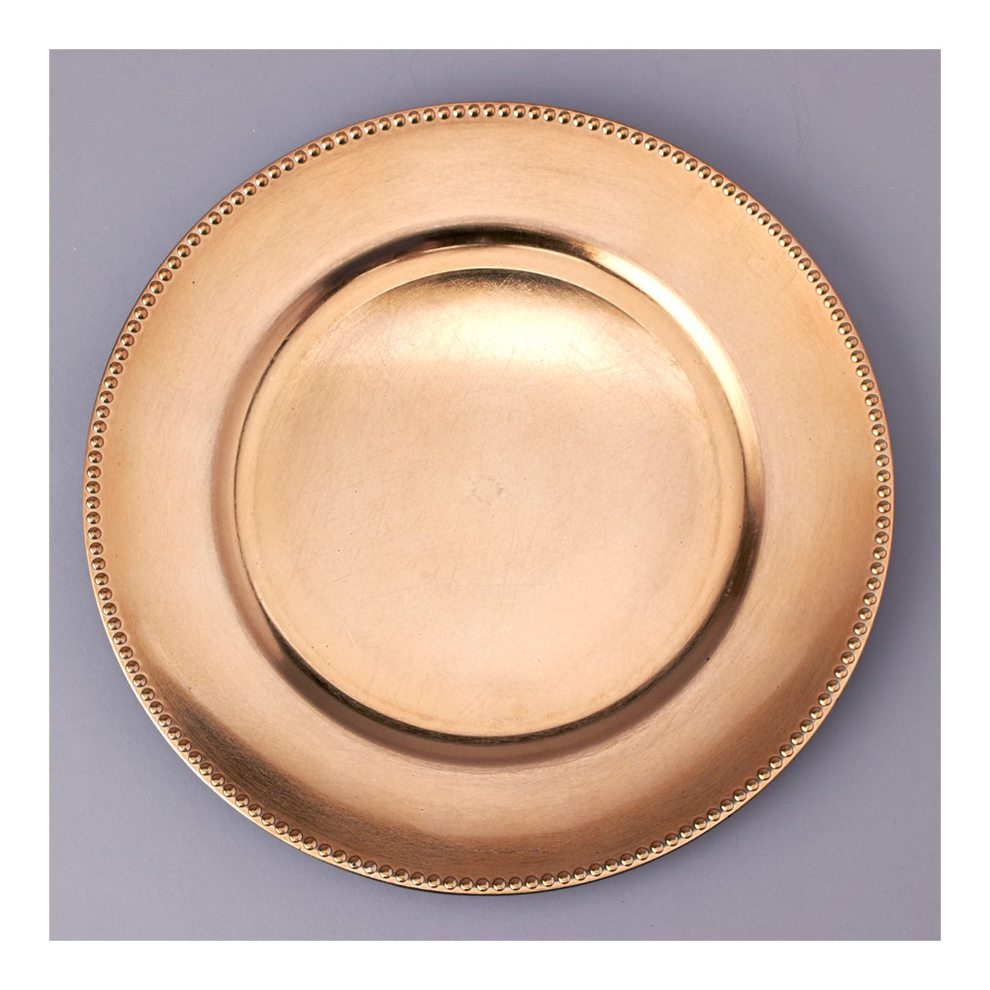 13" Plastic Charger Plate Gold
