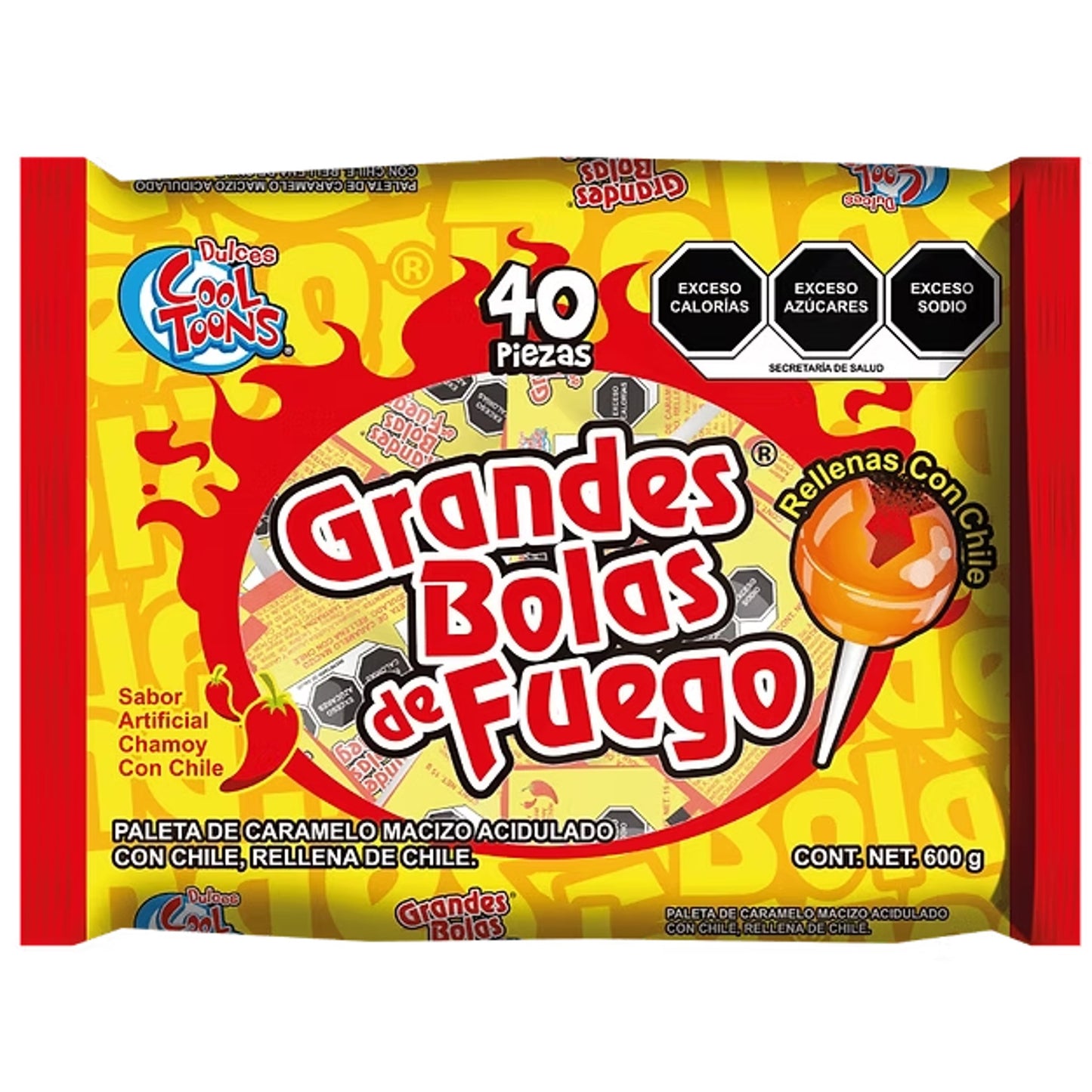 Cool Toons Grandes Bolas De Fuego Chamoy