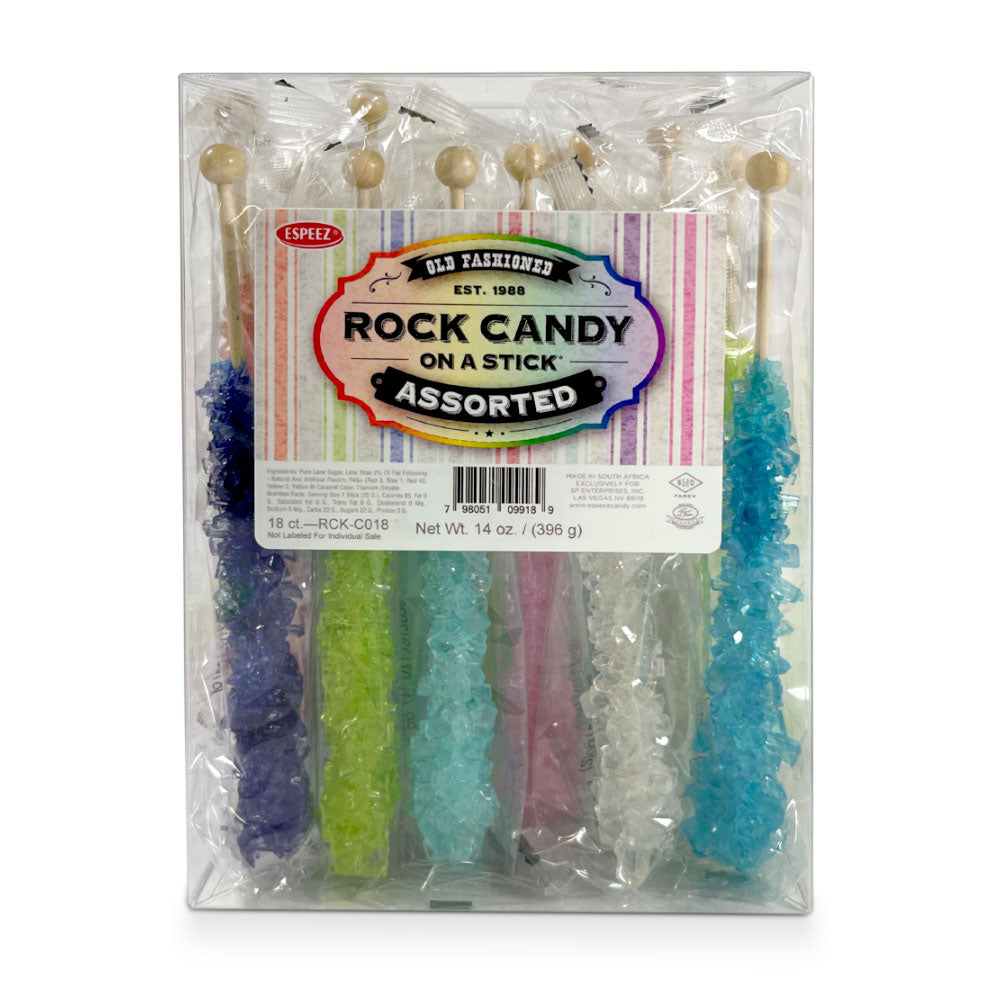 Caramelo de roca surtido de acetato, 18 unidades