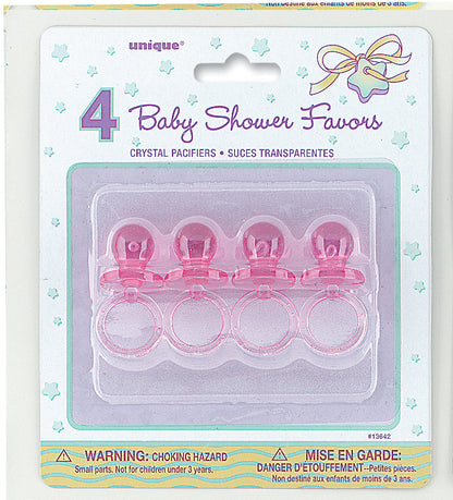 Pacifier Pink 4pc