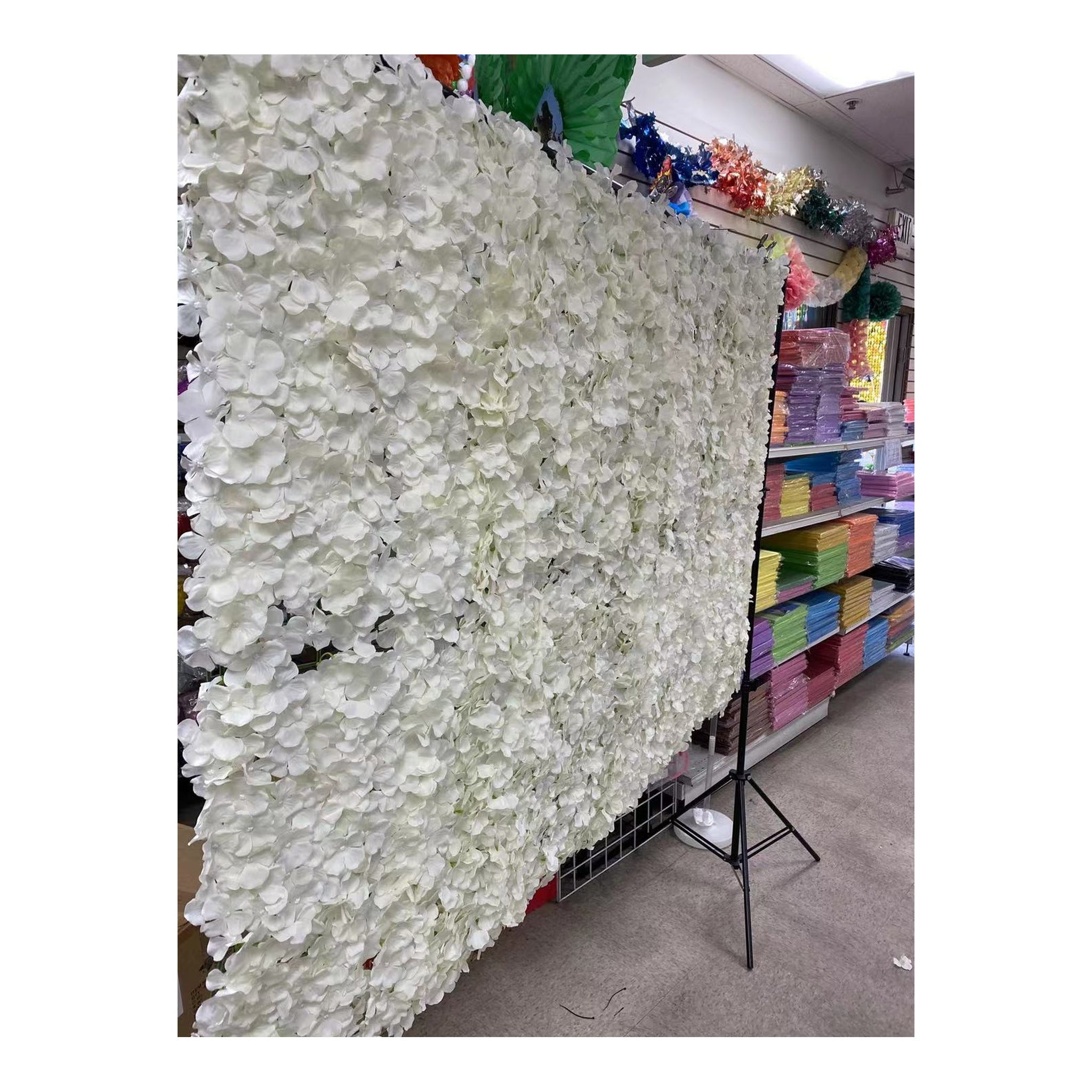 (c) White Flower Wall Grid