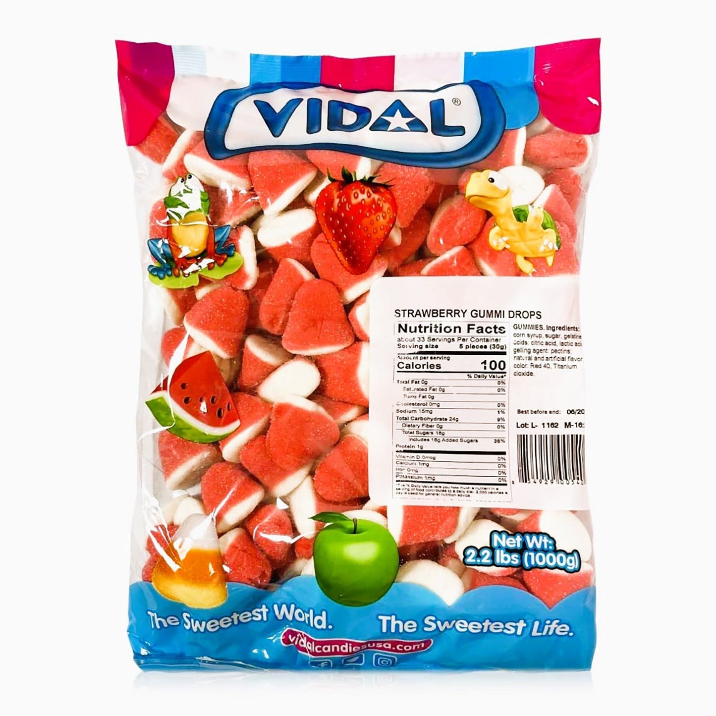 Vidal Strawberry Gummy Drops
