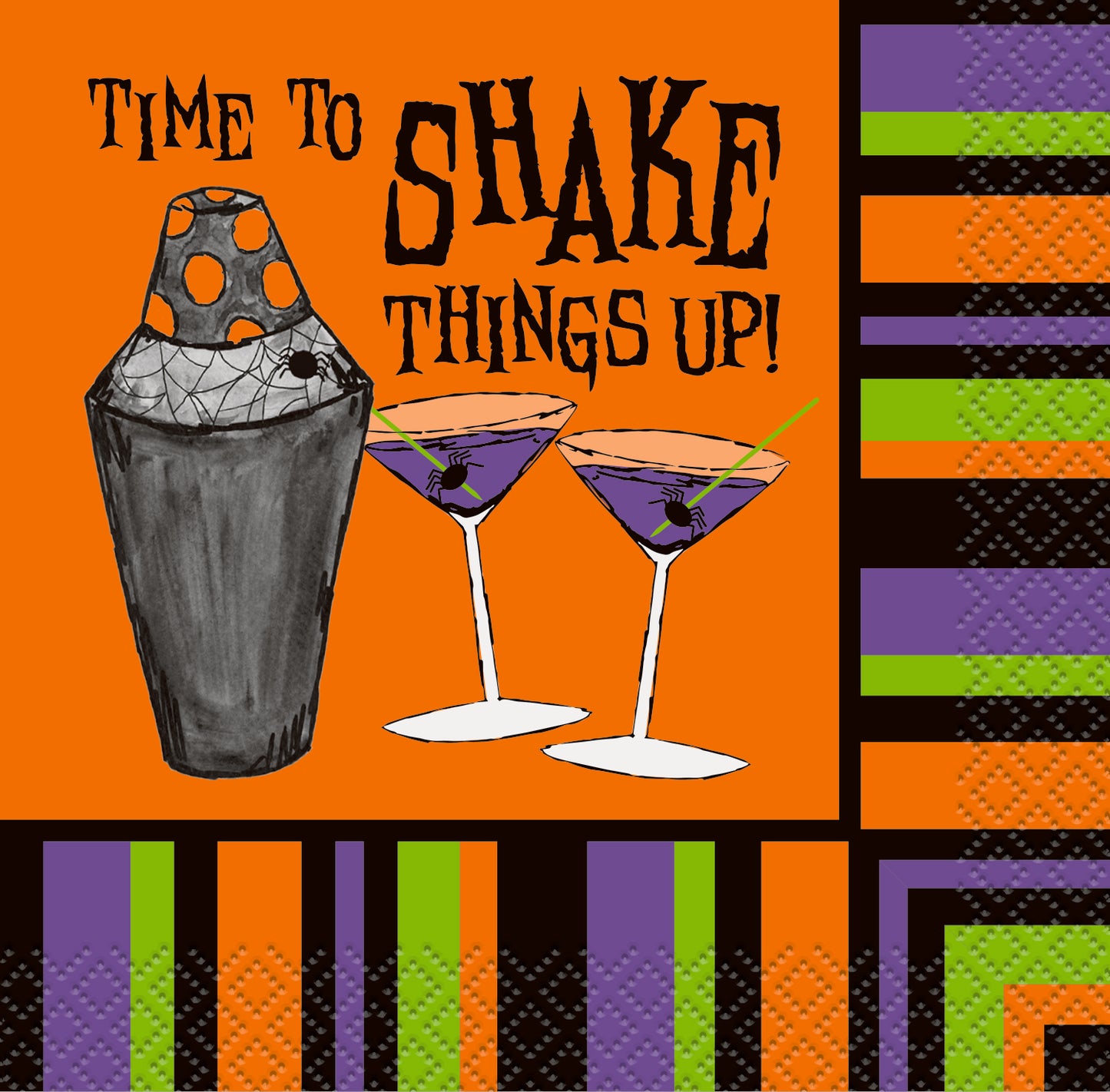 Napkin Halloween Drink 16ct