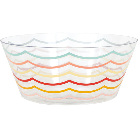 Summer Plastic Serving Bowl