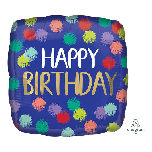 an Happy Birthday Foil Balloon 18"