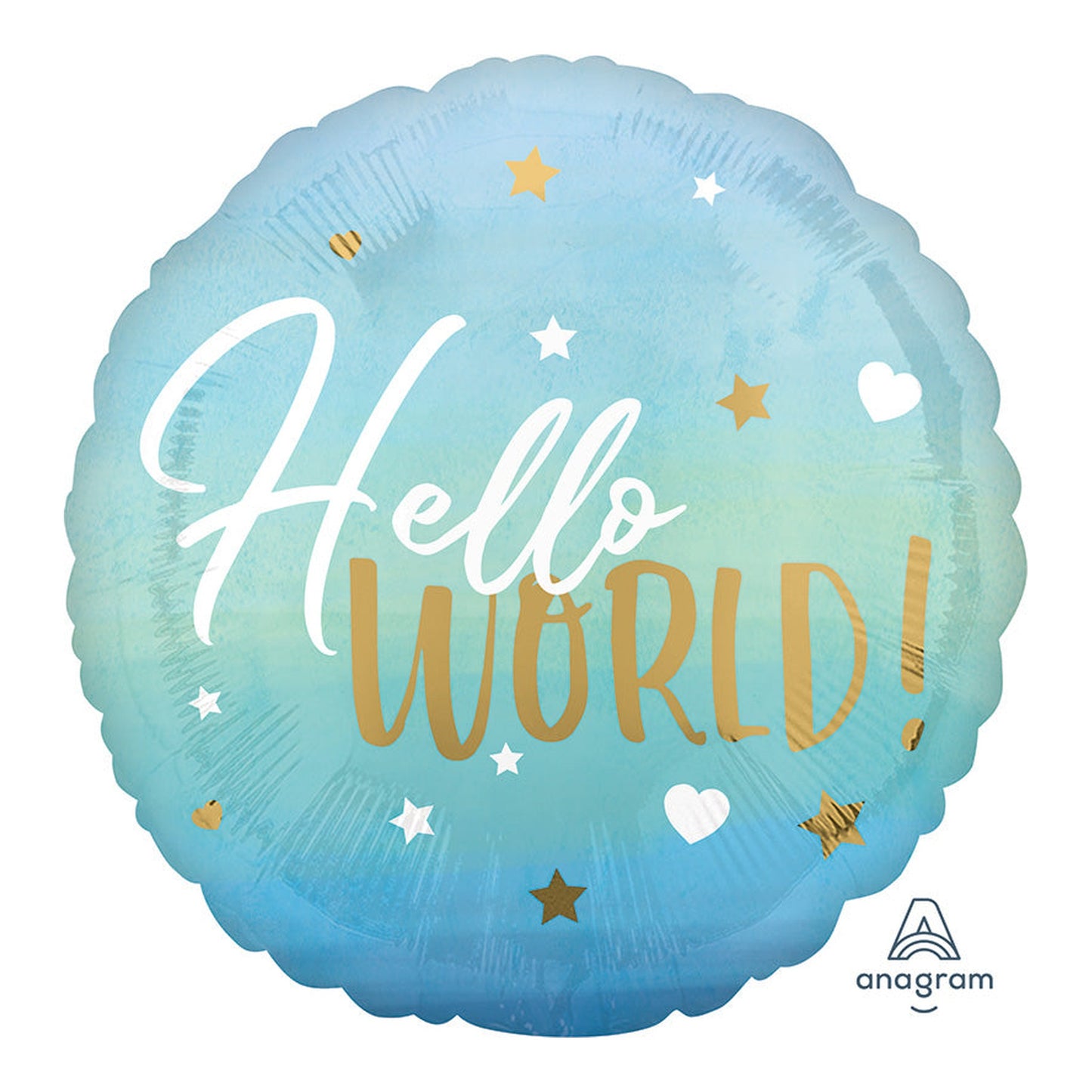Hello World Foil Balloon 18"