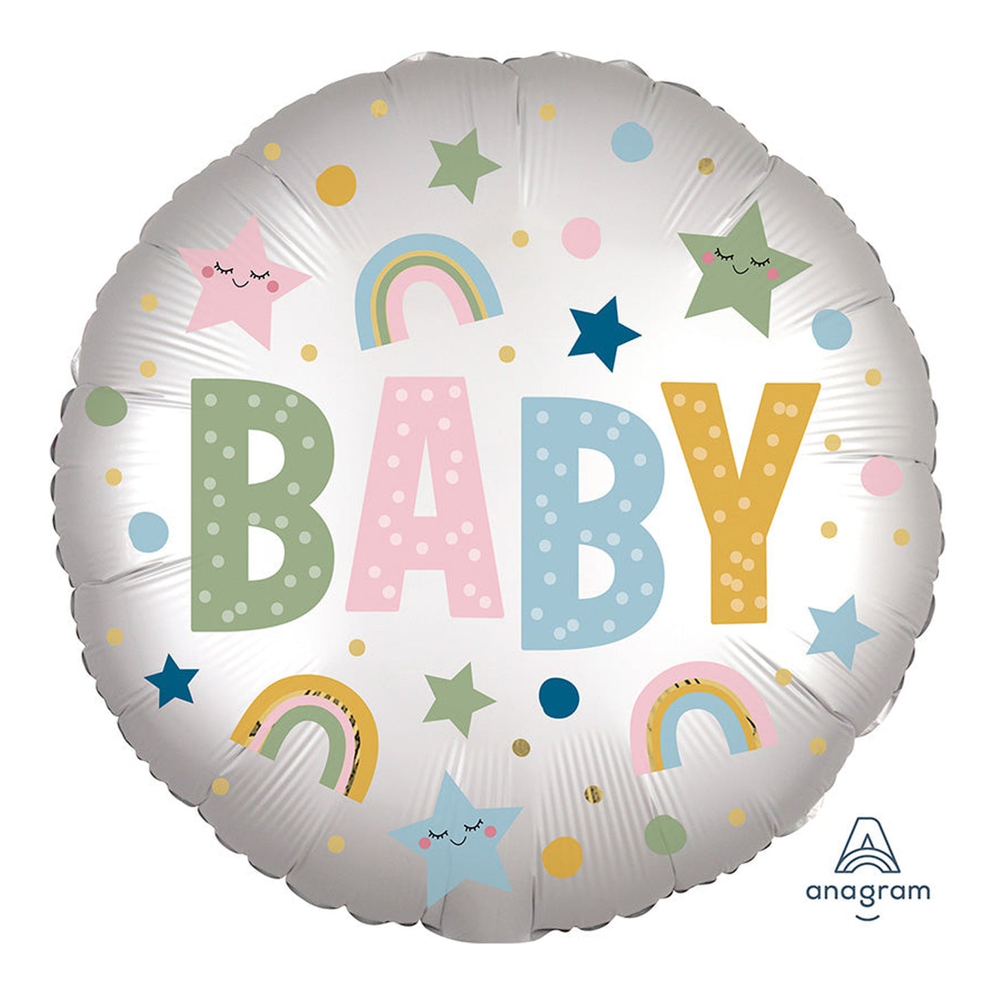 Letter A Happy Birthday Foil Balloon 18"