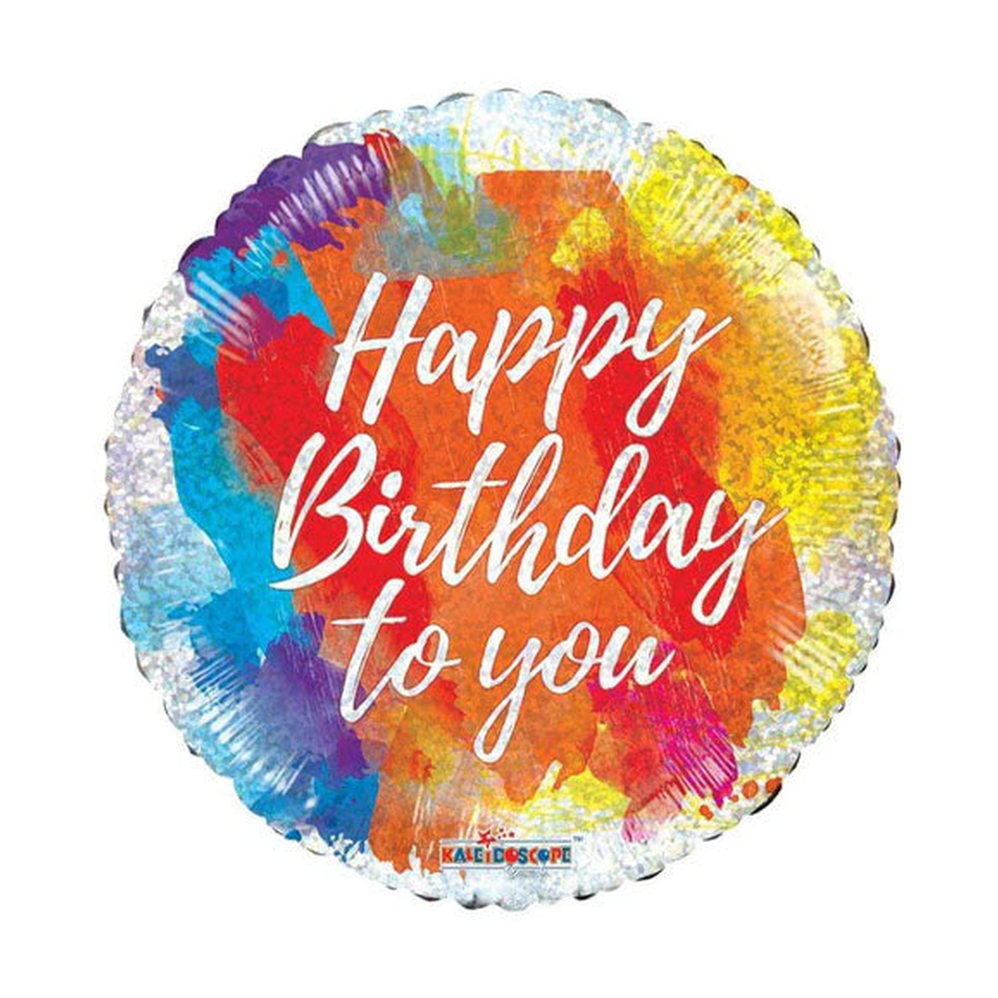 18" Birthday Brushes Holographic