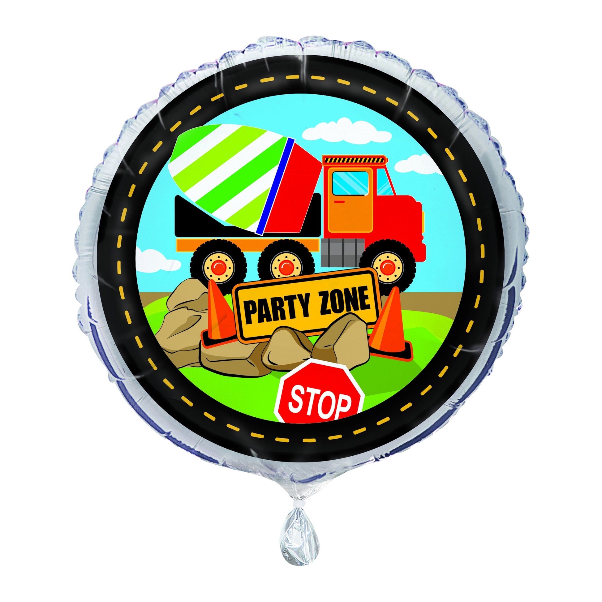 Birthday Construction Foil Balloon 18"