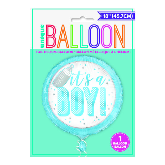 It's A Boy Foil Balloon 18"