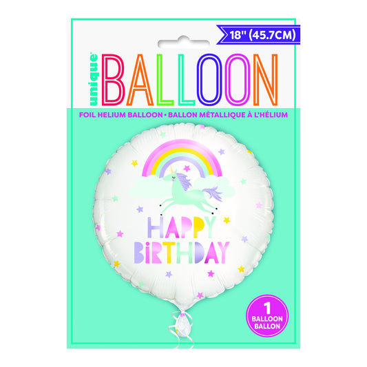 Unicorn Foil Balloon 18"