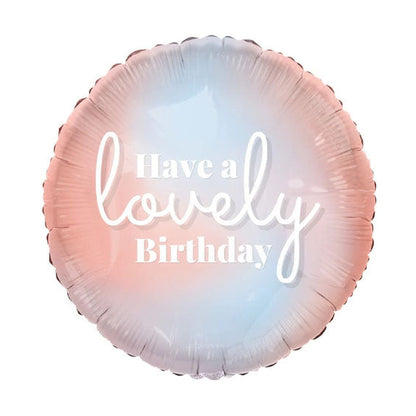 18” Lovely Birthday Foil Balloon