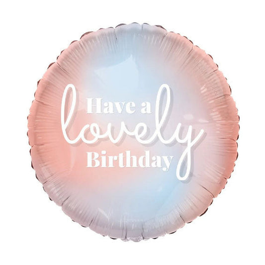 18” Lovely Birthday Foil Balloon