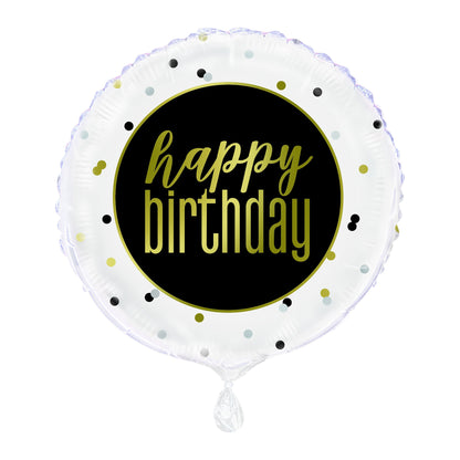 Metallic Happy Birthday Foil Balloon Foil Balloon 18"