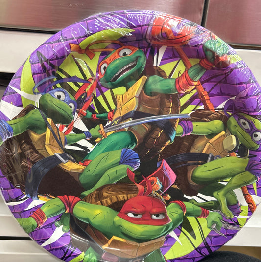 9” TMNT Plates 8CT