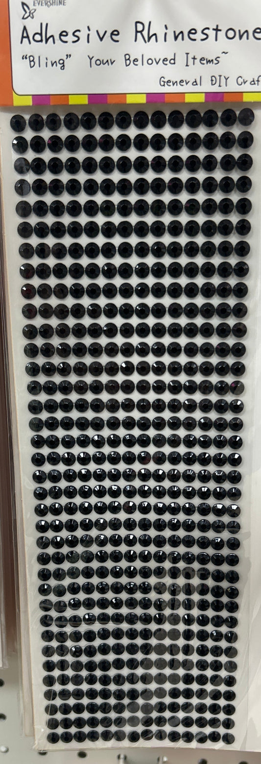 Rhinestone Sheet Black