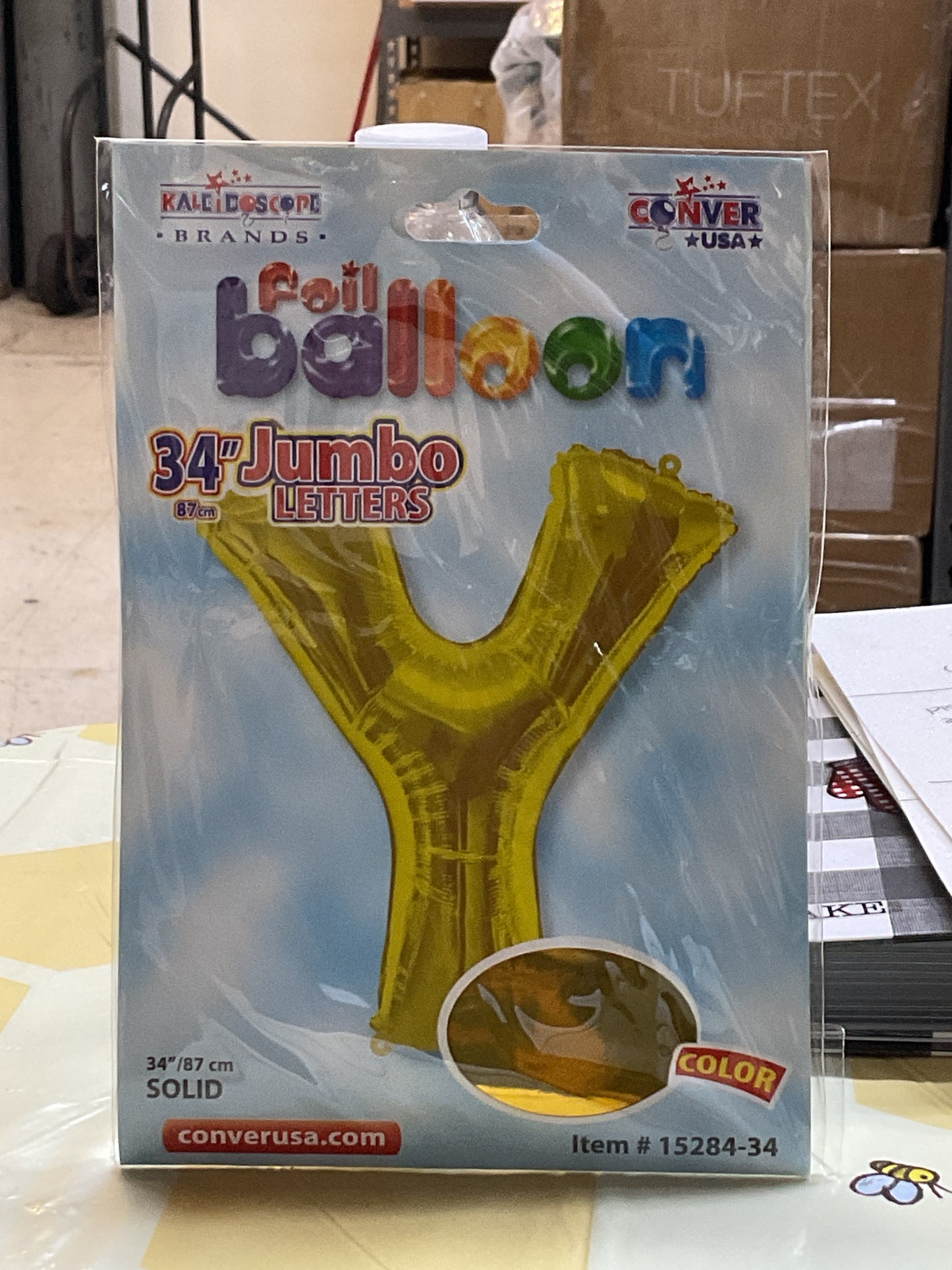 Gold Letter Y Balloon Foil Balloon 34"