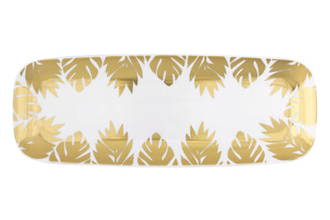 Gold Leaves Serving Tray