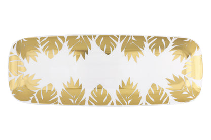 Gold Leaves Serving Tray