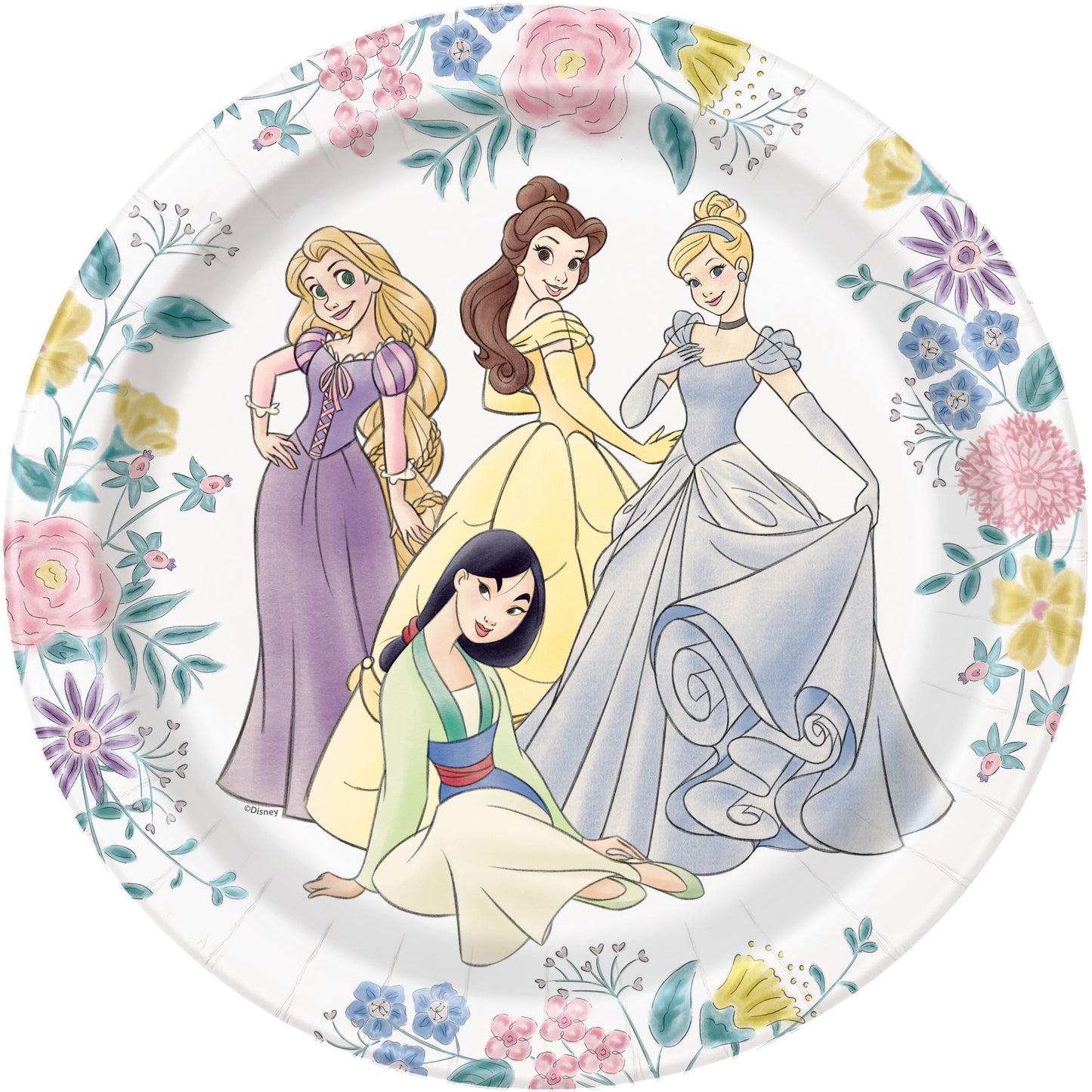 9" Plate Princess 8ct