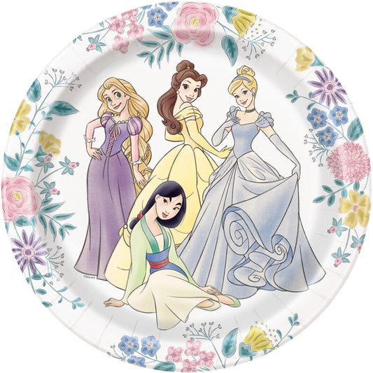 9" Plate Princess 8ct