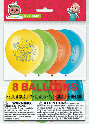 Cocomelon Balloon 8ct Latex Balloon 12"