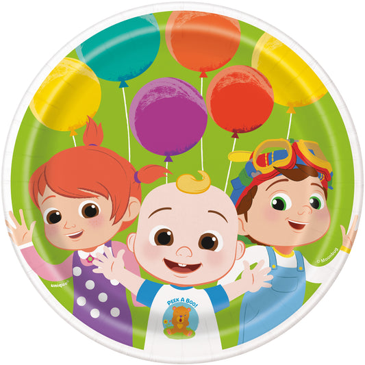 7" Plate Cocomelon 8ct