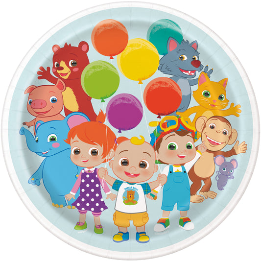 9" Plate Cocomelon 8ct