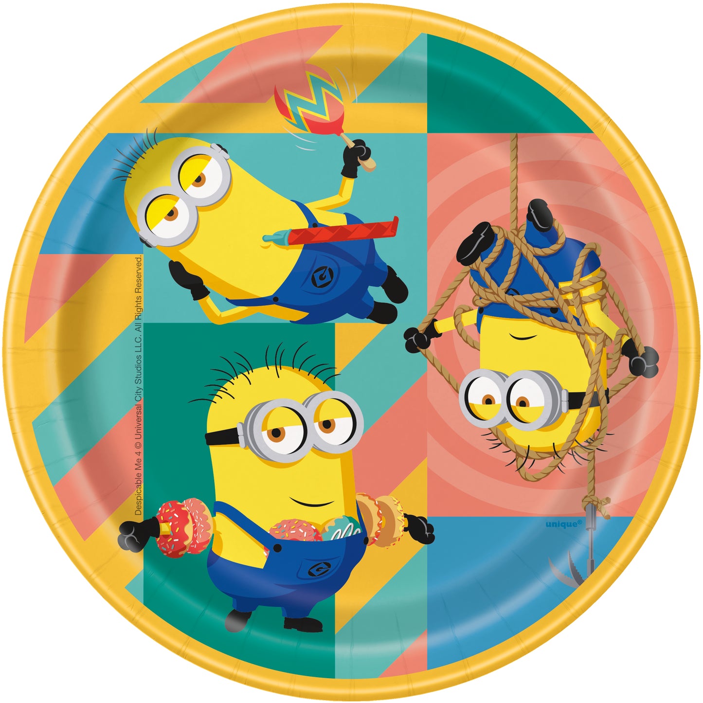 Plato de 7" Minions 8 unidades