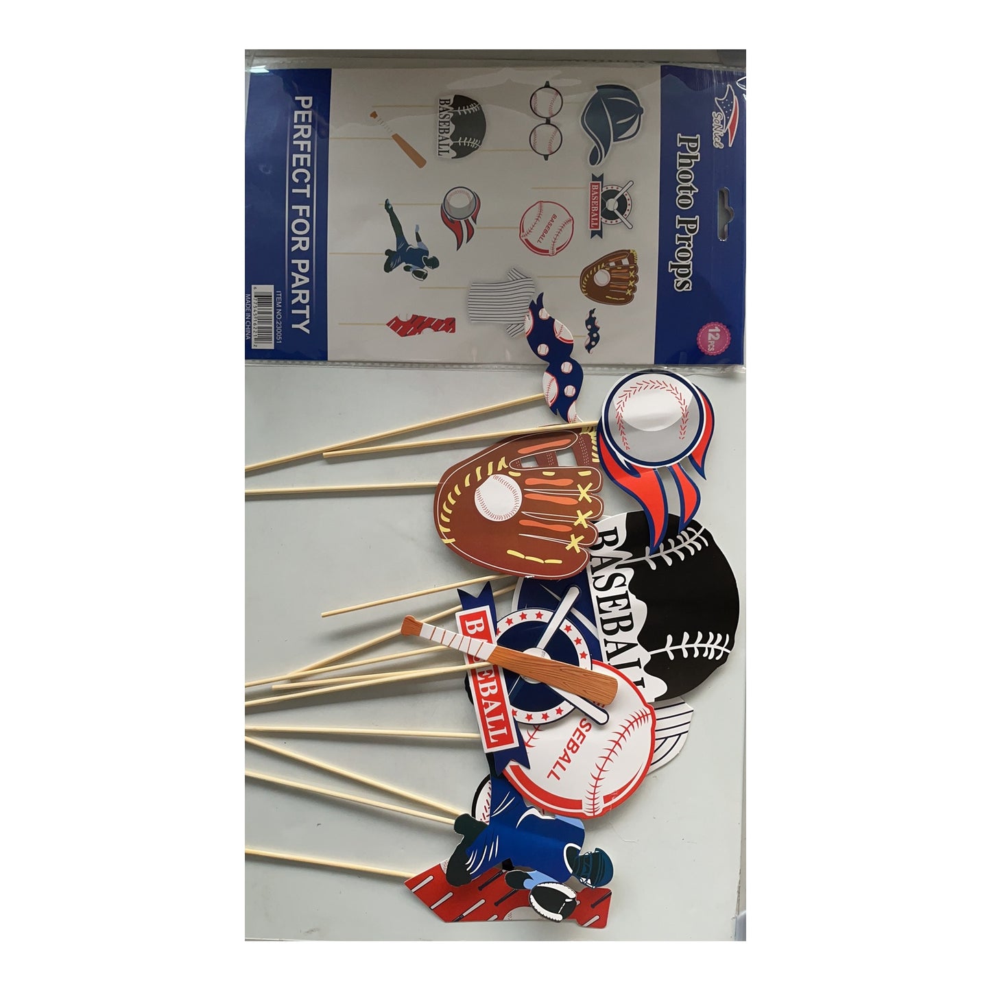 Photo Props Baseball 120Pk/Cs