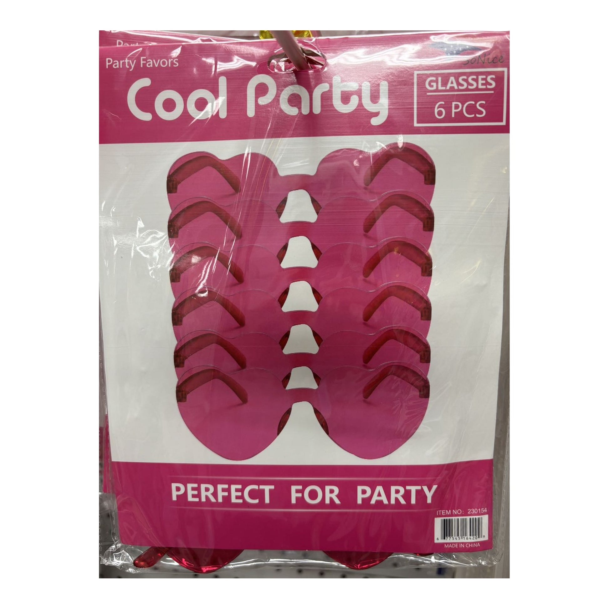 6 ct Party Glasses Heart 60Pk/Cs
