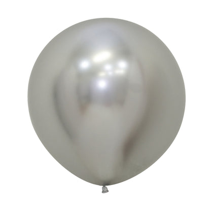 Betallatex Reflex Silver 10ct Foil Balloon 24"
