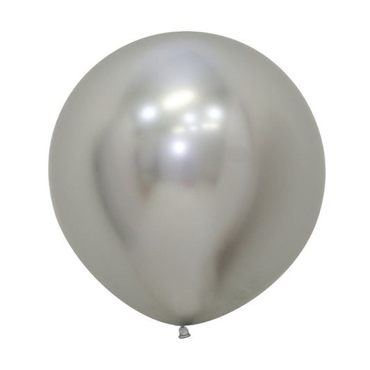Betallatex Reflex Silver 10ct Foil Balloon 24"
