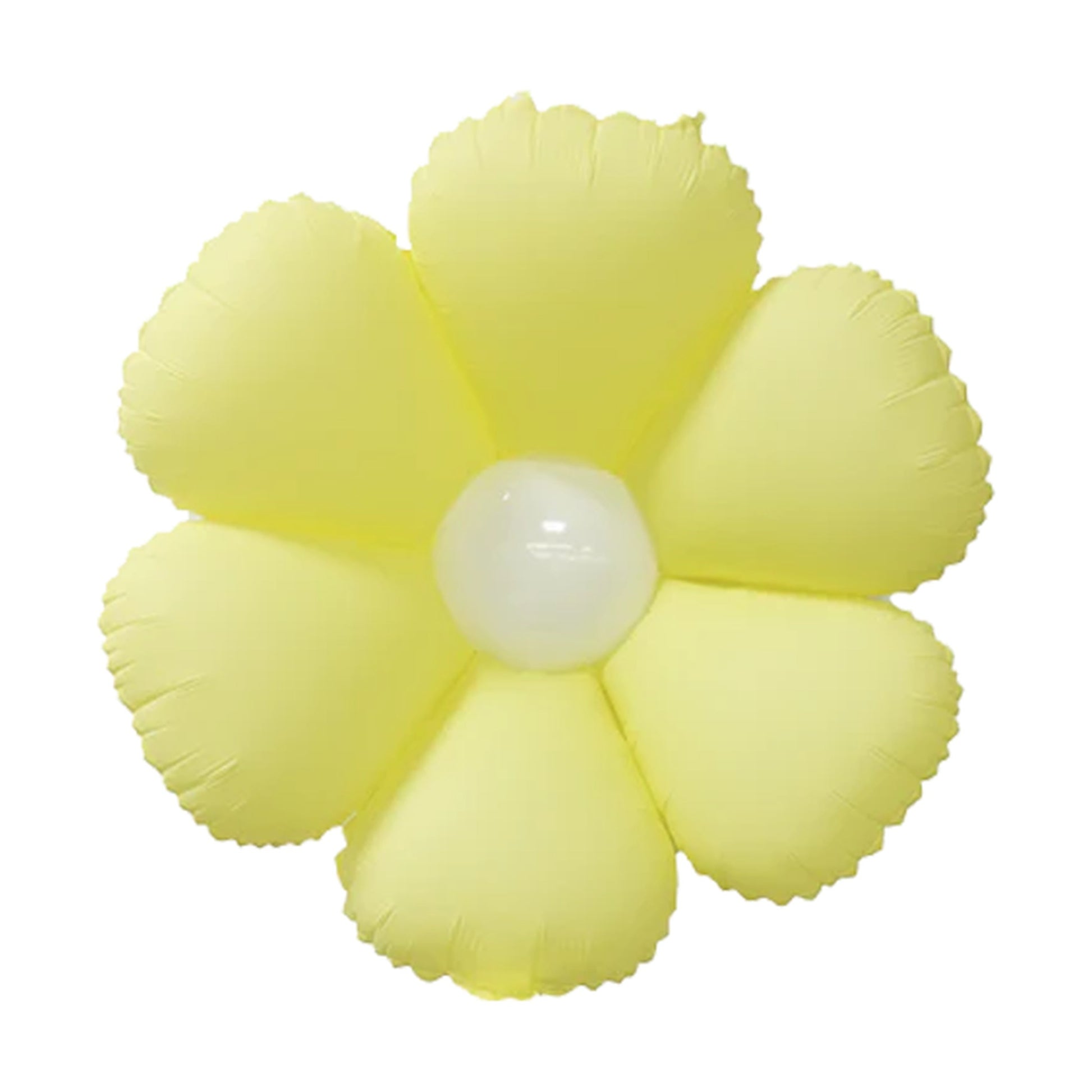 Decoration Flower Yellow Foil Balloon 24"