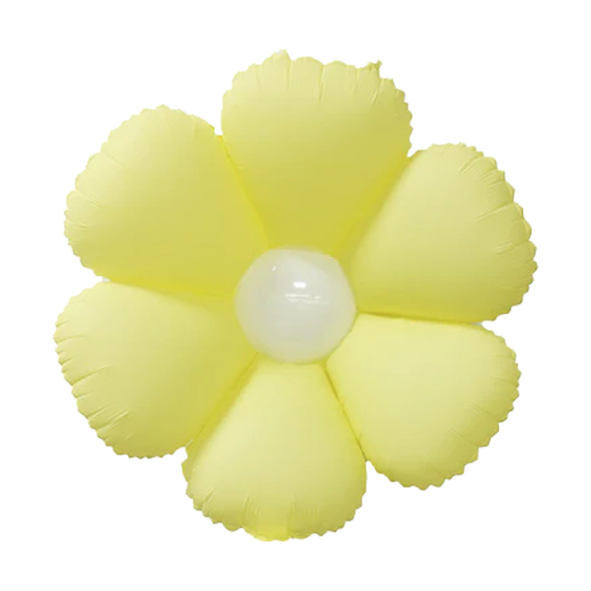 Decoration Flower Yellow Foil Balloon 24"