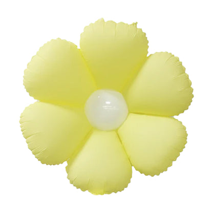 Decoration Flower Yellow Foil Balloon 24"