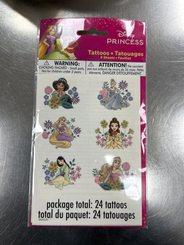 Disney princess Tattoos 24ct