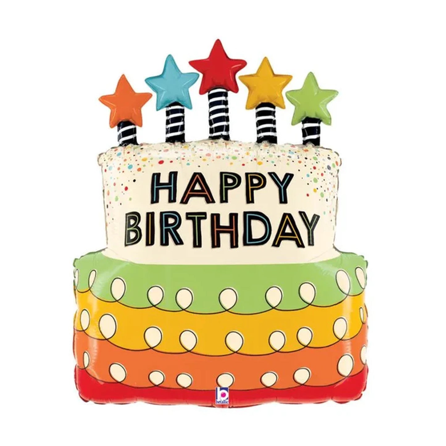 Birthday Cake Foil Balloon 26"