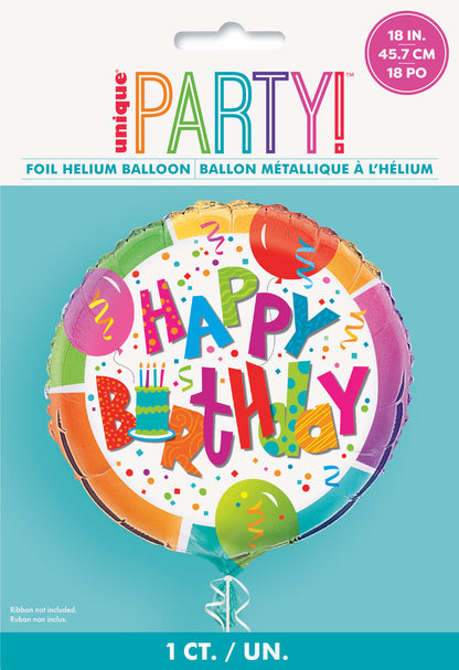 Birthday Jamboree Foil Balloon 18"