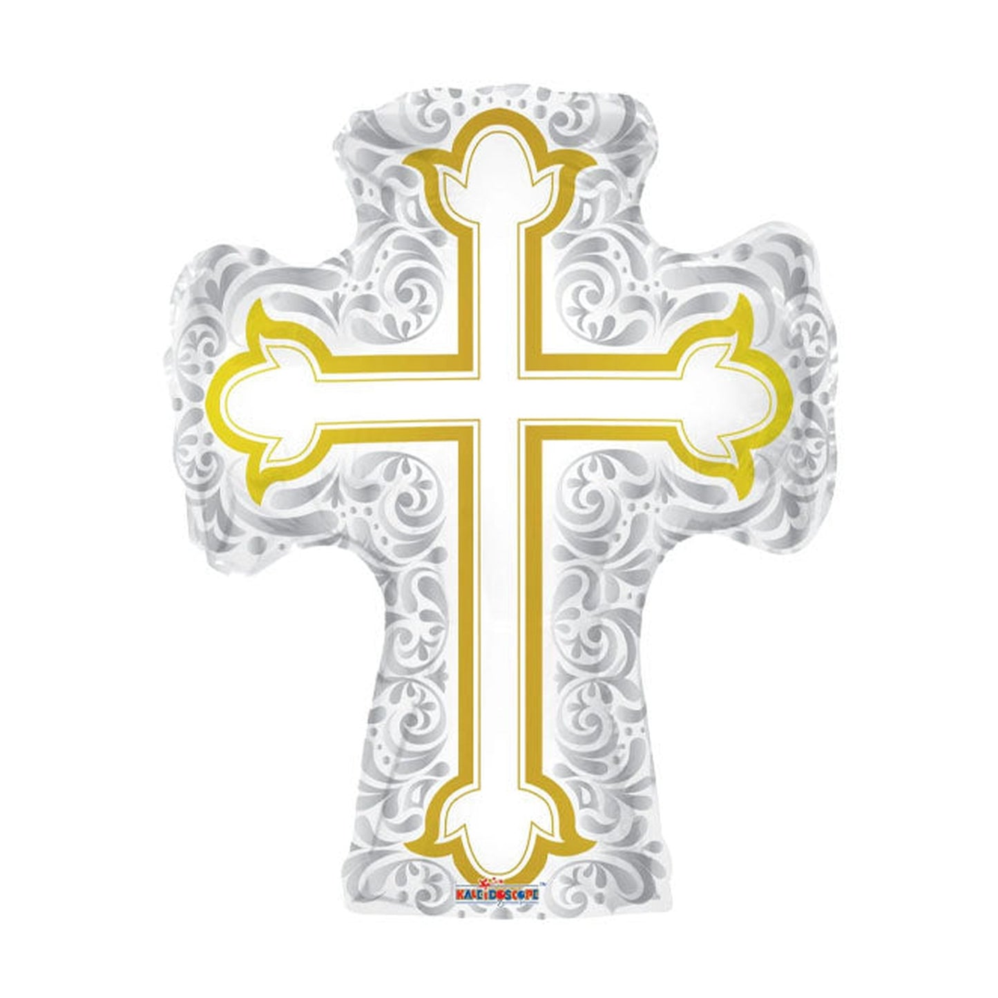 Silverose Gold Cross Foil Balloon 28"