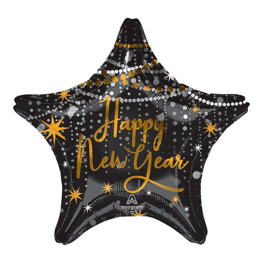 Jumbo Balloon New Year Star Foil Balloon 28"